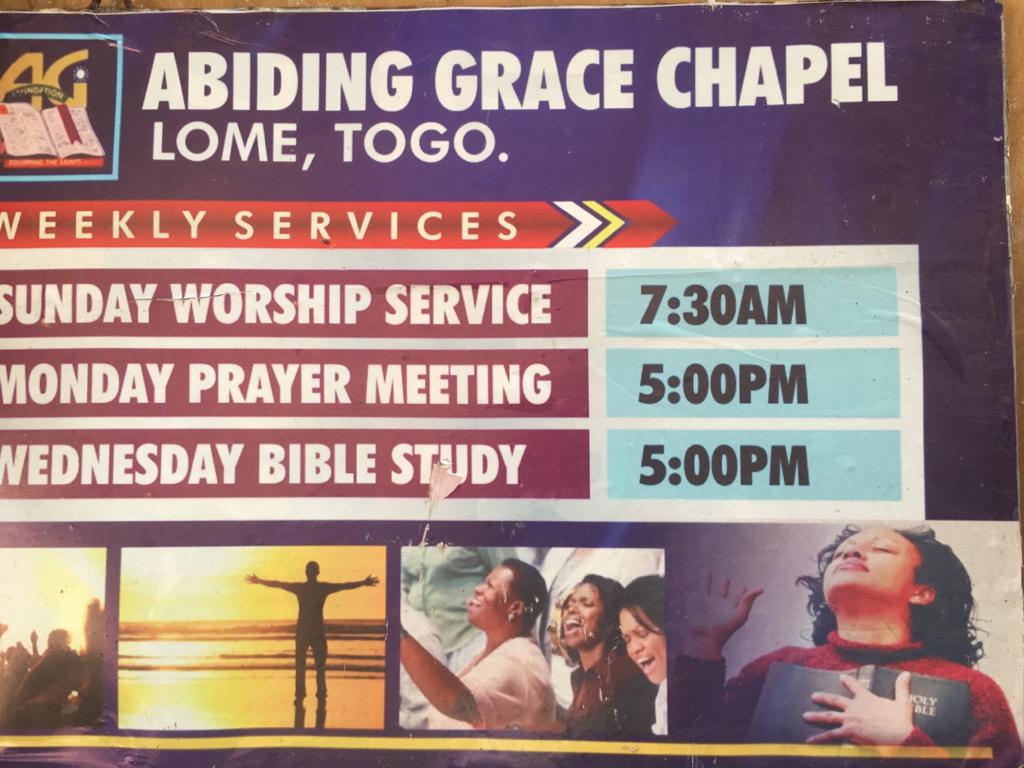 Ministering At Abiding Grace Chapel – Lome,Togo.