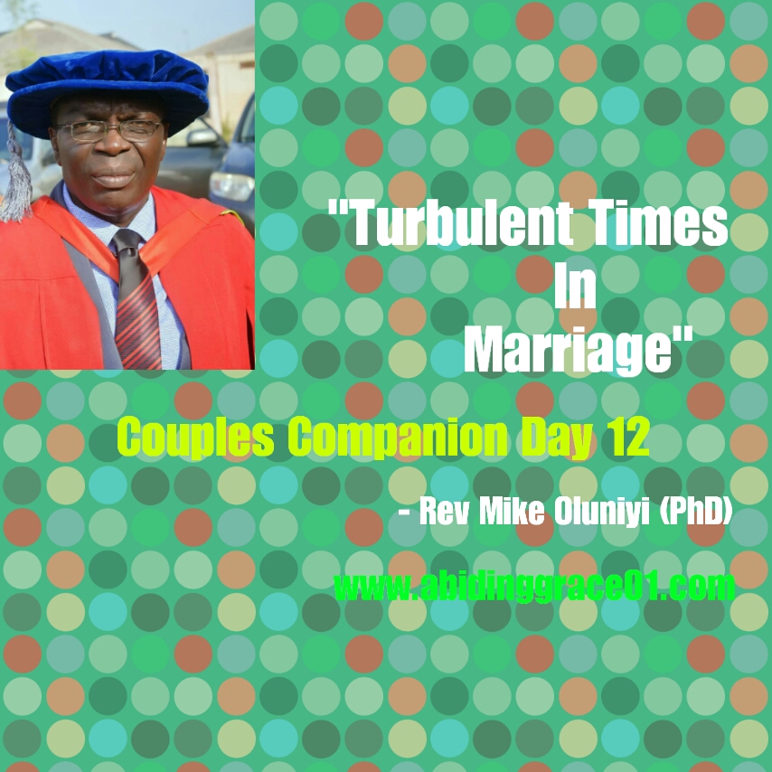 TURBULENT TIMES IN MARRIAGE. COUPLES COMPANION- Day 12