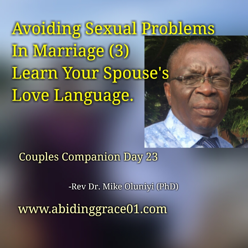 Avoiding Sexual Problems In Marriage (3) Learn Your Spouse Love Language: Couples Companion Day 23