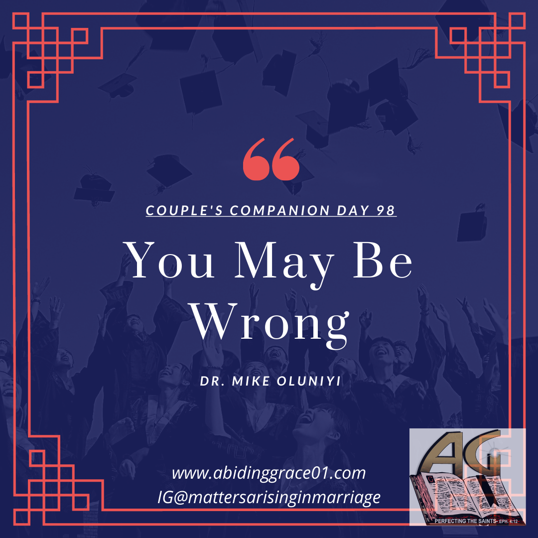 You May Be Wrong: Couple’s Companion Day 98